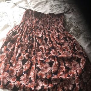 Women’s spaghetti strap, mini dress with pockets